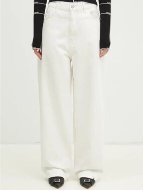 🌟CARHARTT🌟 WIP WIDE LEG COTTON STRETCH CARPENTER PANT WHITE SZ 26